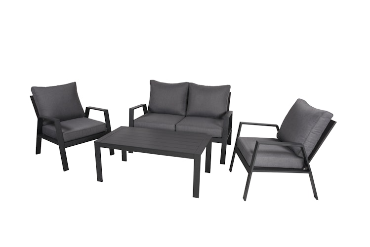 Garden Pleasure Lounge Set VICTORIA, Aluminium / Kunststoffgewebe / Kissen 100 % Polyester