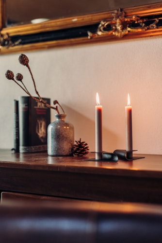 höfats Kerzenhalter SQUARE CANDLE schwarz