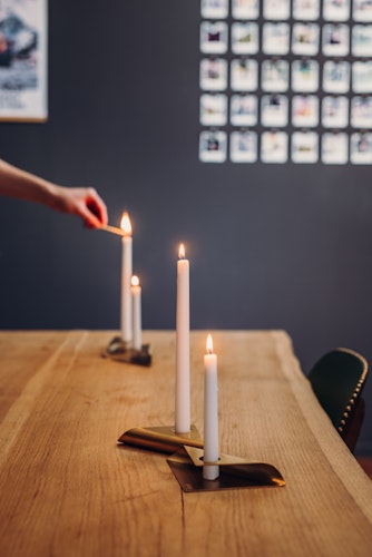 höfats Kerzenhalter SQUARE CANDLE gold