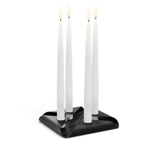 höfats Kerzenhalter SQUARE CANDLE schwarz