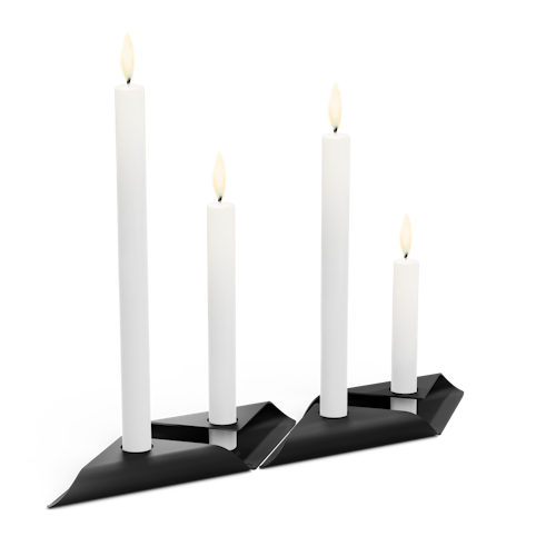 höfats Kerzenhalter SQUARE CANDLE schwarz