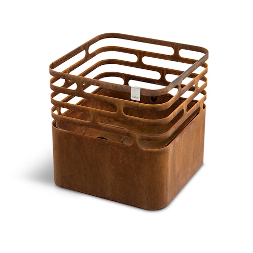 höfats CUBE Feuerkorb Cortenstahl