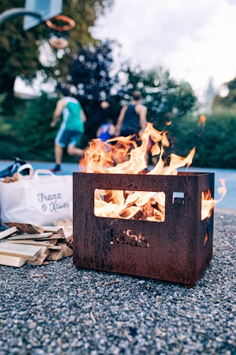 höfats BEER BOX Feuerkorb rostig