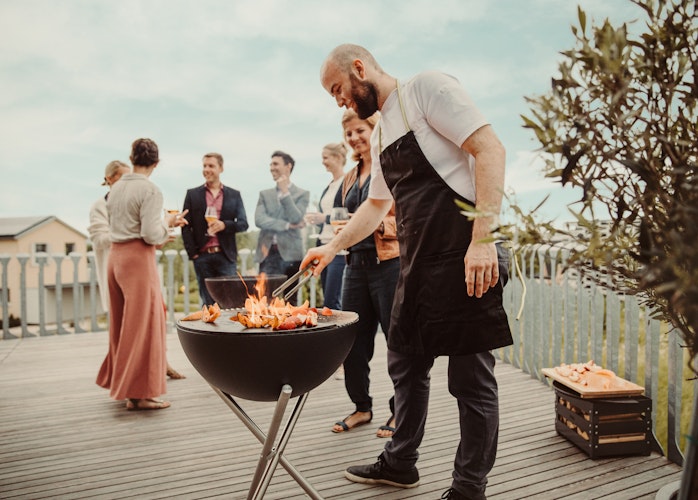 höfats BOWL 57 Plancha-Grillset hoch