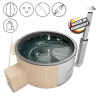 Holzklusiv Hot Tub / Badefass Saphir 200 SPA DELUXE CLEAN