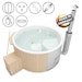Holzklusiv Hot Tub / Badefass Saphir 200 SPA DELUXE CLEAN UV