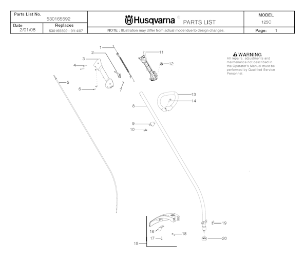 Husqvarna Rasentrimmer 125 C, 20082200001-Current