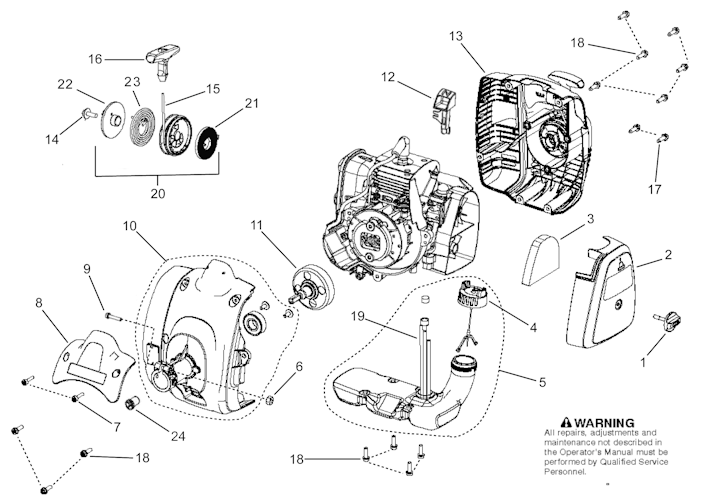 Husqvarna Rasentrimmer 967193601 129LK Kombi-Trimmer