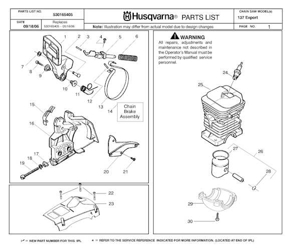 Husqvarna Kettensägen 137, 20070100001-20082299999