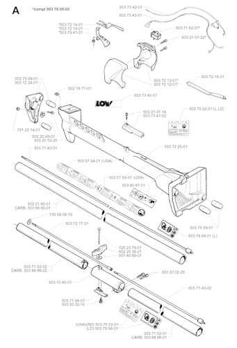 Husqvarna Rasentrimmer 225 LD, 19962200001-19970500000