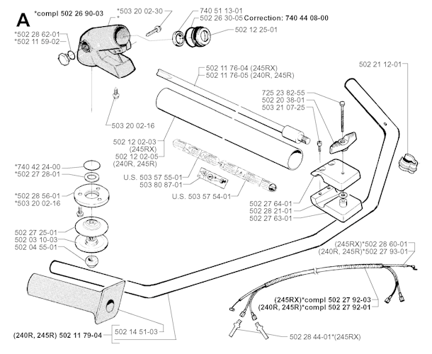 Husqvarna Motorsensen/Freischneider 19962200001 245RX