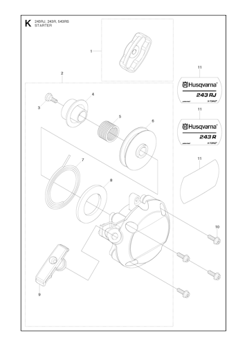 Husqvarna Motorsensen/Freischneider 20113200001 243R