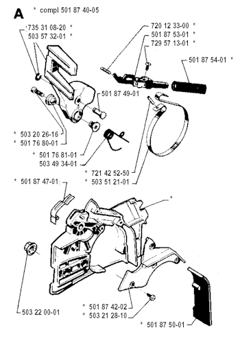 Husqvarna Kettensägen 257, 19942300001-19960100000