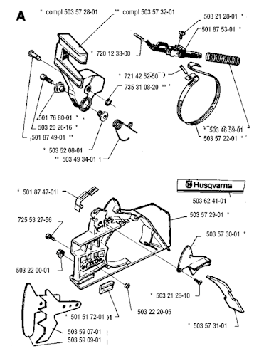 Husqvarna Kettensägen 268, 19933600001-19970100000