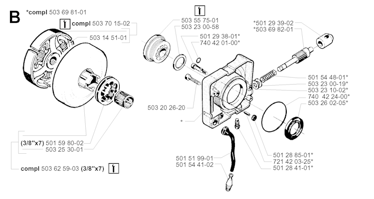 Husqvarna Kettensägen 288, 20014000001-Current