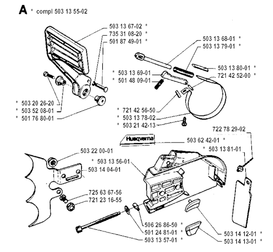 Husqvarna Kettensägen 3120, 19942300001-19960100000