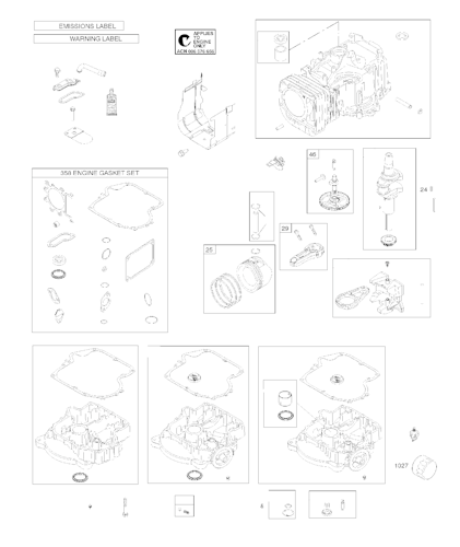 Husqvarna Motoren & Getriebe BRIGGS & STRATTON ENGINES, 31G7772440B1, 2017-01