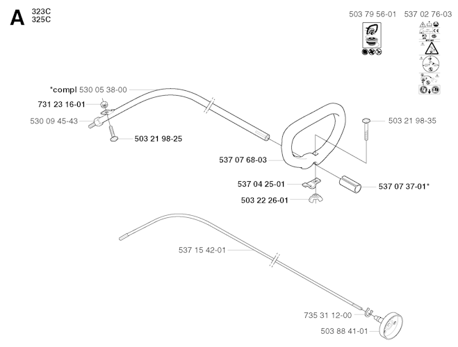 Husqvarna Motorsensen/Freischneider 325 RDX, 20020100001-20051800000