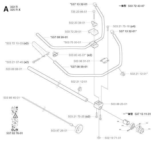 Husqvarna Motorsensen/Freischneider 325 RX, 20001900001-20010500000