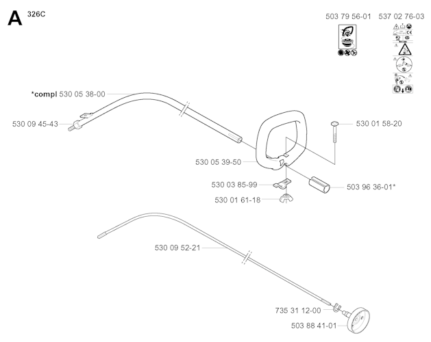 Husqvarna Rasentrimmer 20010900001 326C