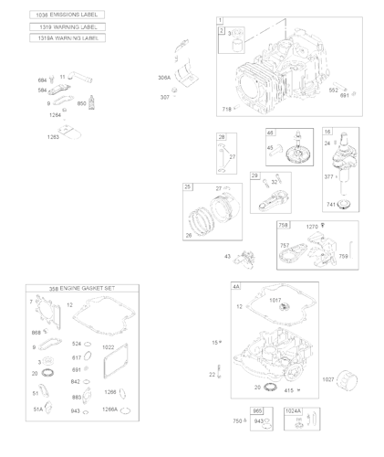 Husqvarna Motoren & Getriebe BRIGGS & STRATTON ENGINES (For US, AU and NZ only), 3319770010G1, 2019-09