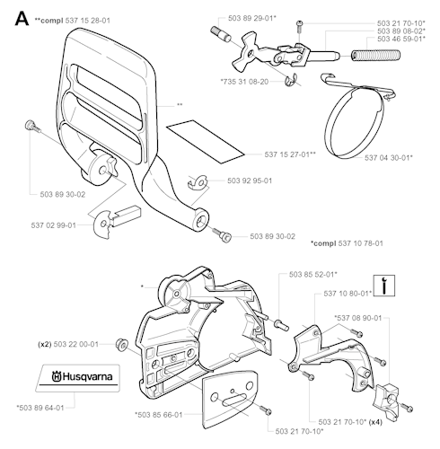 Husqvarna Kettensägen 20012200001 351G