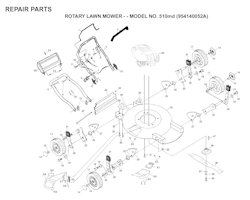 Husqvarna Rasenmäher gelegentliche Nutzung 510 MD, 954140052A, 1998-02