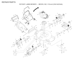 Husqvarna Rasenmäher gelegentliche Nutzung 510 MDT, 954140054A, 1998-02