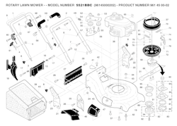 Husqvarna Rasenmäher gelegentliche Nutzung 5521 BBC, 96145000202, 2005-06