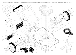 Husqvarna Rasenmäher gelegentliche Nutzung 96143000101 5521CHV (Not for sale in California)