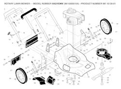 Husqvarna Rasenmäher gelegentliche Nutzung 96143000104 5521CHV (Not for sale in California)