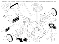 Husqvarna Rasenmäher gelegentliche Nutzung 96143000105 5521CHV (Not for sale in California)