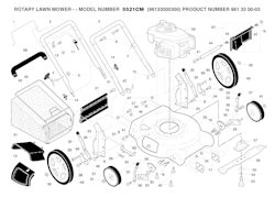 Husqvarna Rasenmäher gelegentliche Nutzung 96133000300 5521CM (Not for Sale in California)