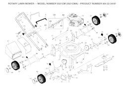 Husqvarna Rasenmäher gelegentliche Nutzung 954223487 5521CM (Not for Sale in California)