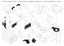 Husqvarna Rasenmäher gelegentliche Nutzung 5521 RS, 96143000203, 2005-11