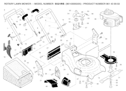 Husqvarna Rasenmäher gelegentliche Nutzung 5521 RS, 96143000205, 961430002, 2007-01