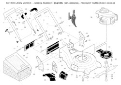 Husqvarna Rasenmäher gelegentliche Nutzung 5521 RS, 96143000206, 961430002, 2007-02