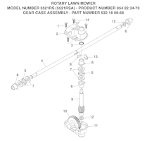 Husqvarna Rasenmäher gelegentliche Nutzung 5521 RS A, 954223470, 532180868, 2003-09