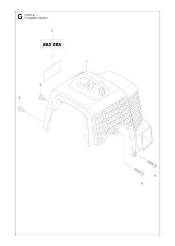 Husqvarna Motorsensen/Freischneider 966780201 553RBX Motorsense