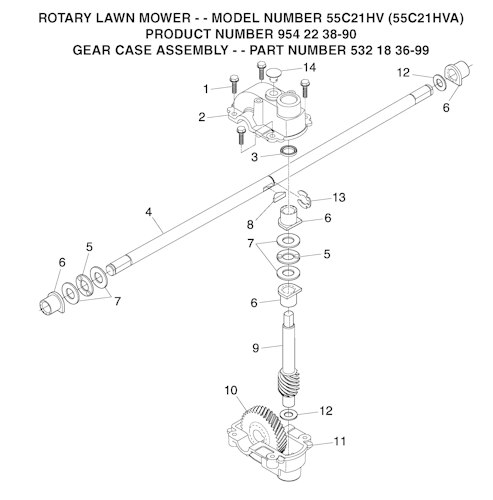 Husqvarna Rasenmäher gelegentliche Nutzung 55C21 HV A, 954223890, 532183699, 2003-12