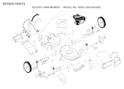 Husqvarna Rasenmäher gelegentliche Nutzung 560 HH, 954140056B, 1998-02