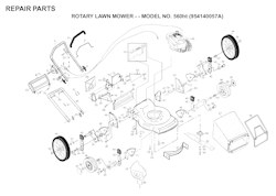 Husqvarna Rasenmäher gelegentliche Nutzung 560 HT, 954140057A, 1998-02