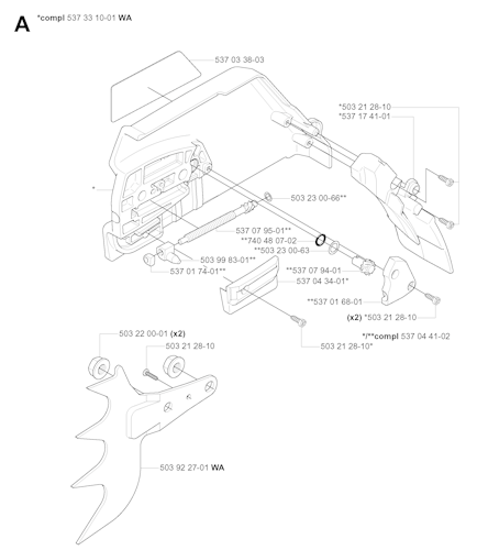 Husqvarna Kettensägen 570 EPA, 20051400001-20070100000