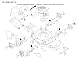 Husqvarna Rasenmäher gelegentliche Nutzung 6020 MD B, 954222688, 2001-01