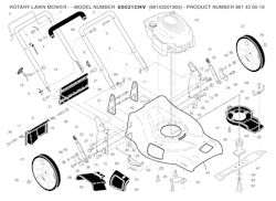 Husqvarna Rasenmäher gelegentliche Nutzung 96143001900 65021CHV (Not for sale in California)