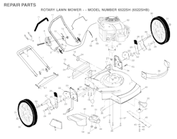 Husqvarna Rasenmäher gelegentliche Nutzung 6522 SH B, 954222718, 532702511, 2001-10