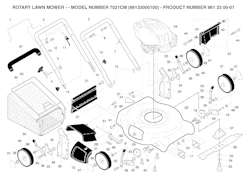 Husqvarna Rasenmäher gelegentliche Nutzung 7021 CM, 96133000100, 2004-10