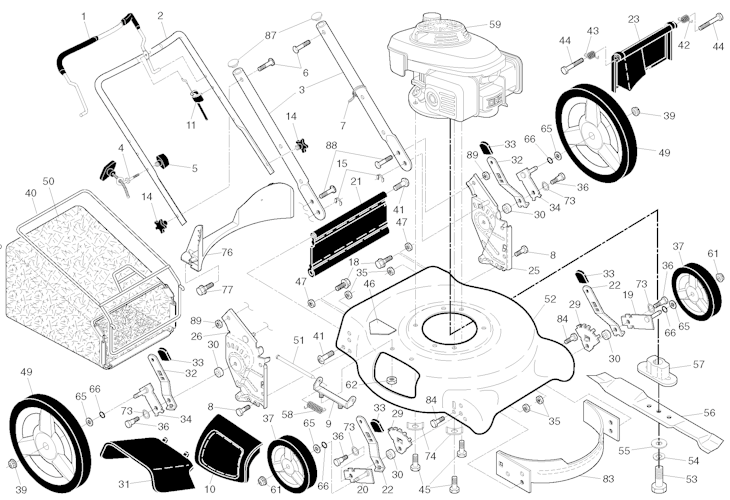 Husqvarna Rasenmäher gelegentliche Nutzung 96133003000 7021P
