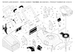 Husqvarna Rasenmäher gelegentliche Nutzung 7021 RES, 96143001801, 961430018, 2006-05