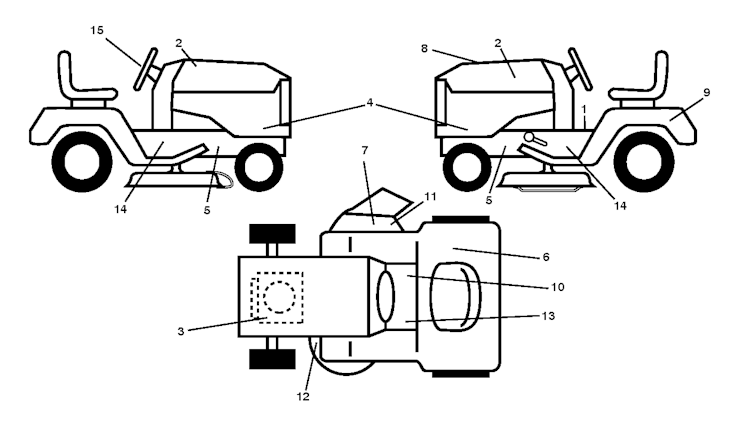 Husqvarna Gartentraktoren 96041002403 LTH171